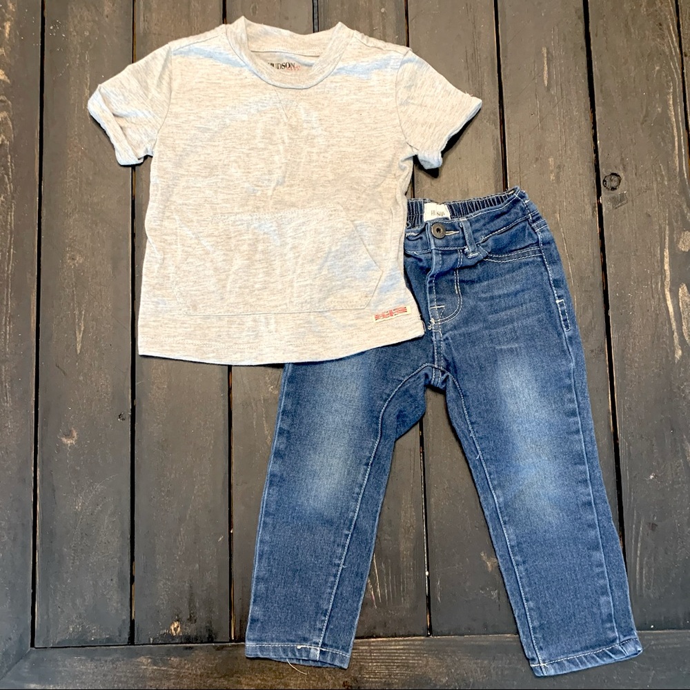 HUDSON 24mo. Jean & Shirt Set!
